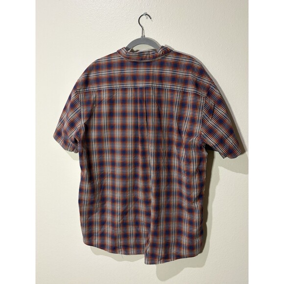 Patagonia Men’s Short Sleeve Plaid Button Up Size XXL Red - Picture 2 of 7